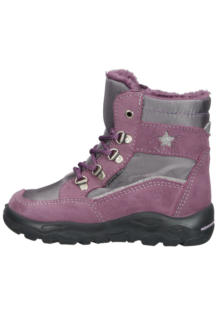 Pepino Stiefelette Veloursleder/Textil Purple Warmfutter