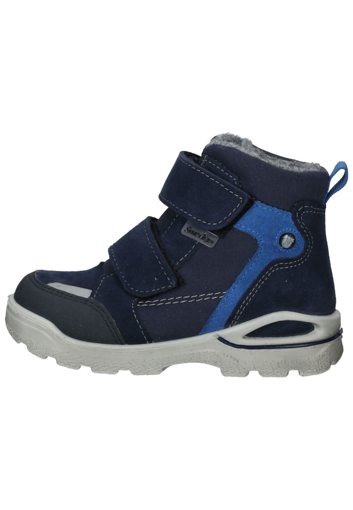 Stiefeletten Pepino Stiefelette Veloursleder/Synthetik Dunkelblau Warmfutter