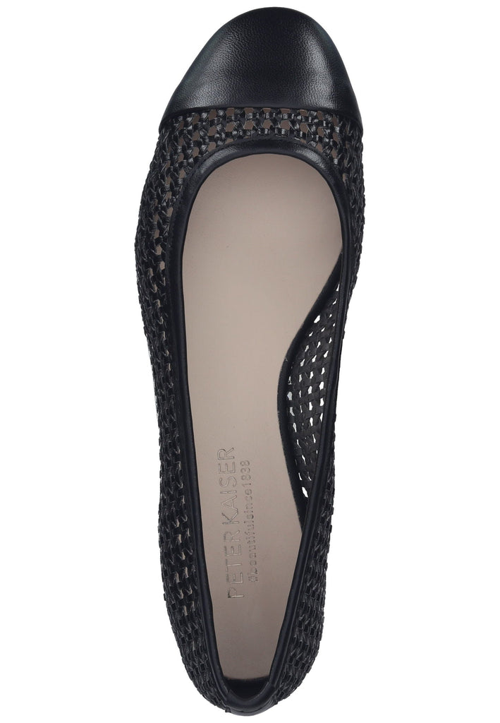 Peter Kaiser Ballerinas Leder Schwarz
