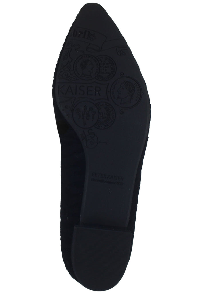 Peter Kaiser Ballerinas Textil Schwarz