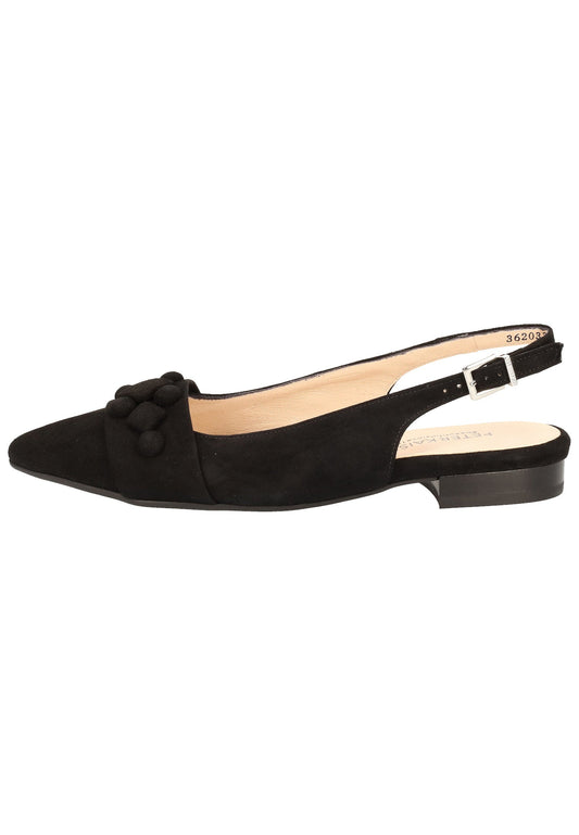 Peter Kaiser Ballerinas Veloursleder Schwarz