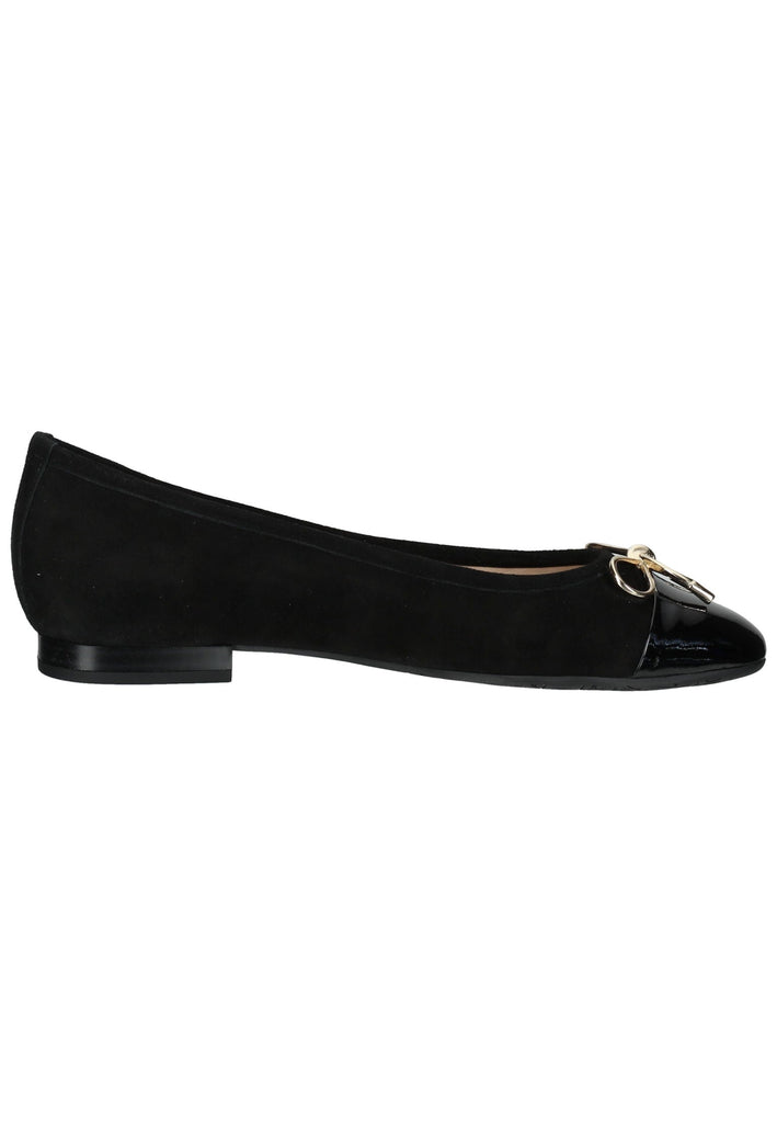 Peter Kaiser Ballerinas Veloursleder Schwarz Lack
