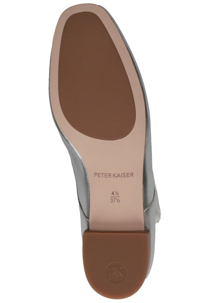 Peter Kaiser Halbschuhe Leder Silber