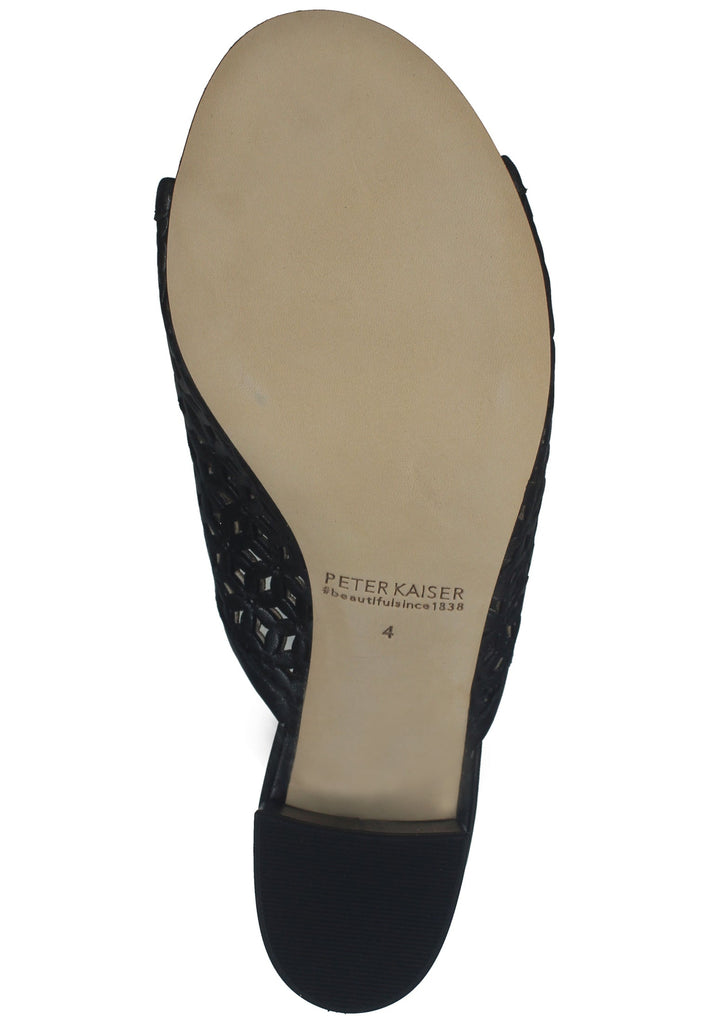 Peter Kaiser Pantoletten Leder Schwarz