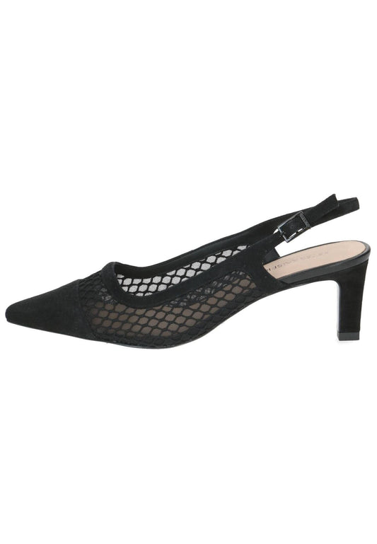Peter Kaiser Pumps Leder/Textil Schwarz