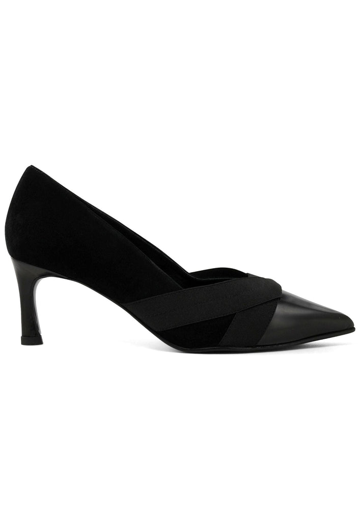Peter Kaiser Pumps Veloursleder Schwarz/Rosa