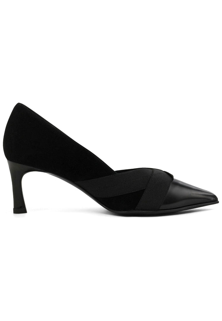 Peter Kaiser Pumps Veloursleder Schwarz/Rosa
