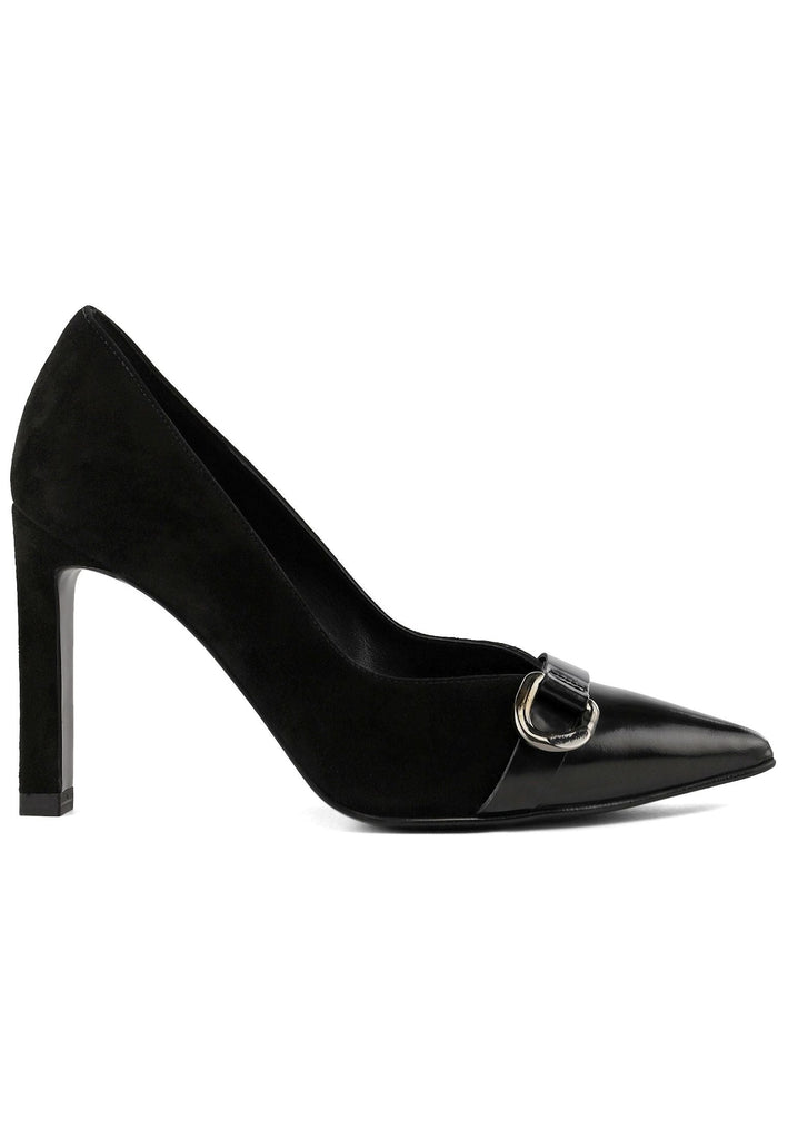 Peter Kaiser Pumps Veloursleder Schwarz/Rosa