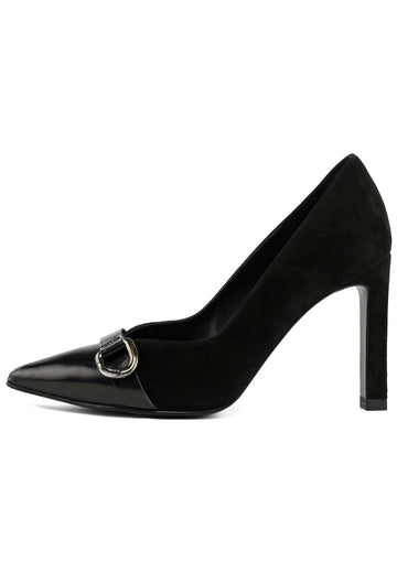 Peter Kaiser Pumps Veloursleder Schwarz/Rosa