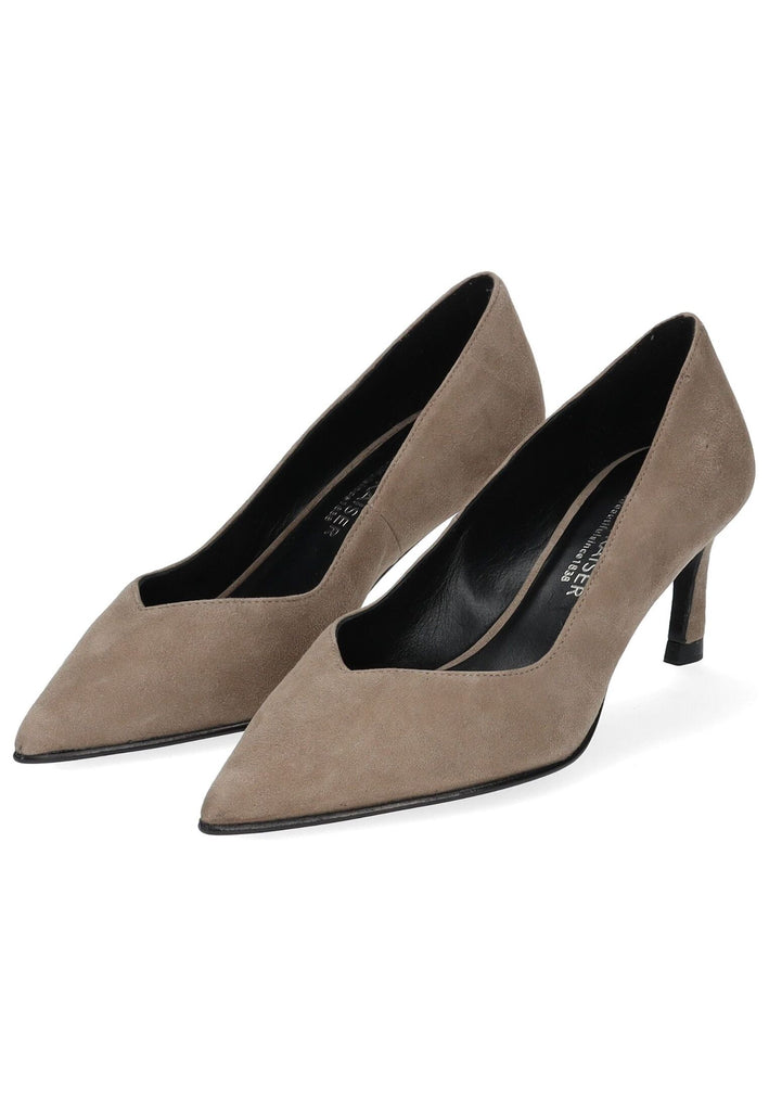 Peter Kaiser Pumps Veloursleder Taupe