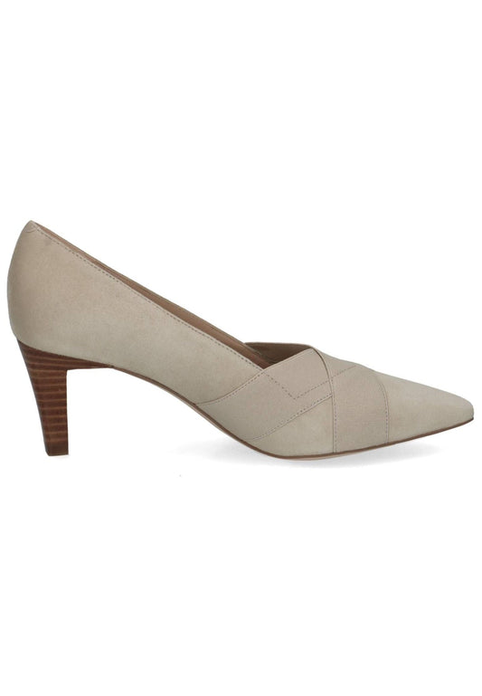 Peter Kaiser Pumps Veloursleder/Textil Taupe
