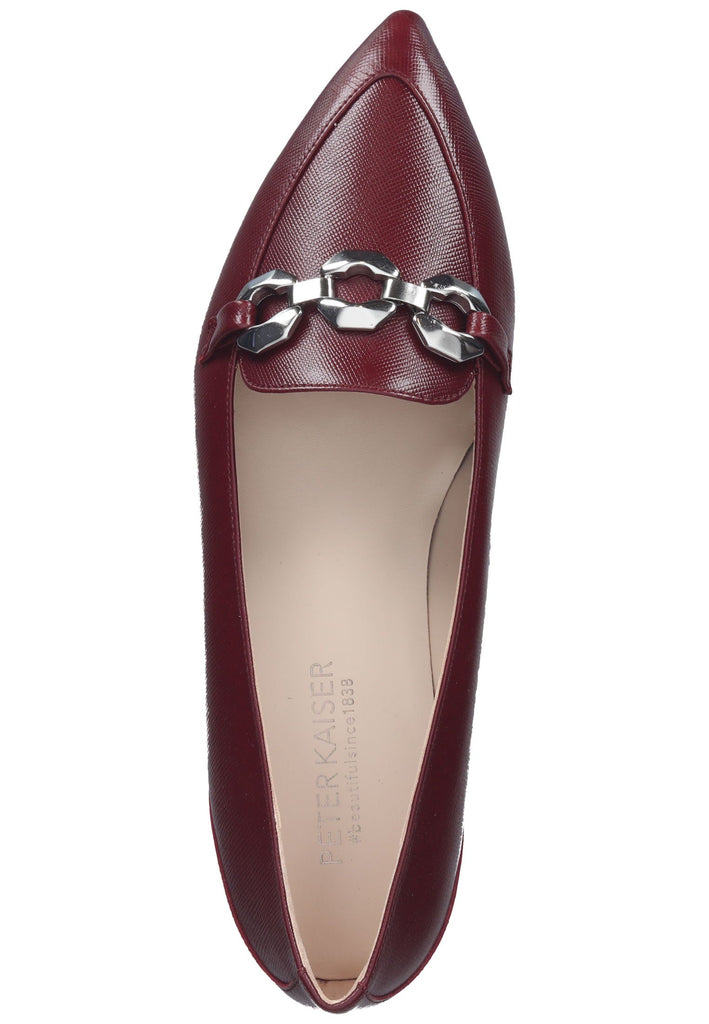 Peter Kaiser Slipper Leder Rubinrot