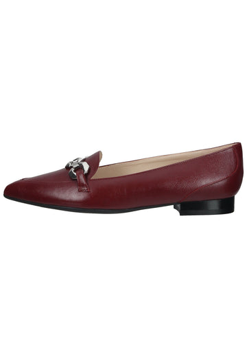 Peter Kaiser Slipper Leder Rubinrot