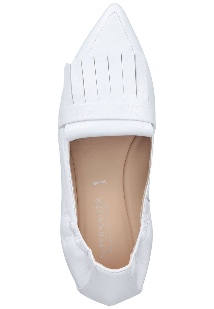 Peter Kaiser Slipper Leder Weiß