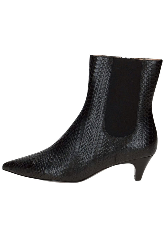 Peter Kaiser Stiefelette Leder/Textil Schwarz