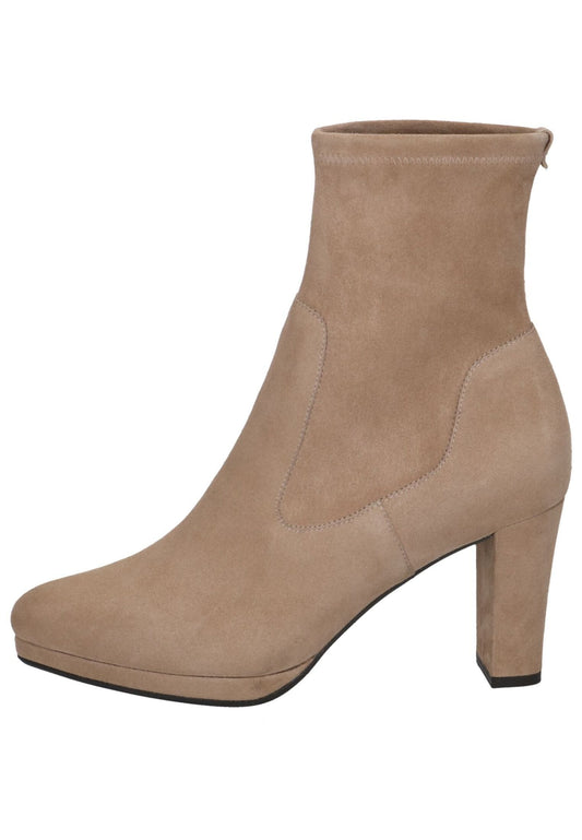 Peter Kaiser Stiefelette Veloursleder Hellbraun