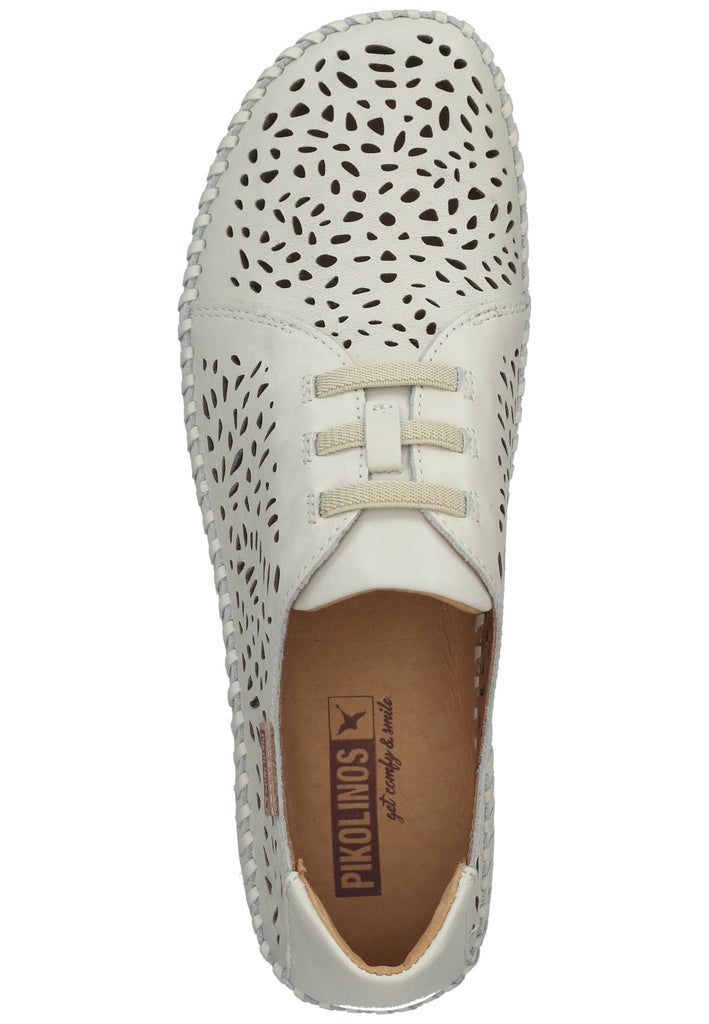 Pikolinos Halbschuhe Leder Weiß/Beige