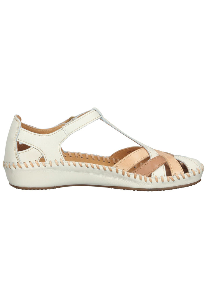 Pikolinos Sandalen Leder Weiß/Beige