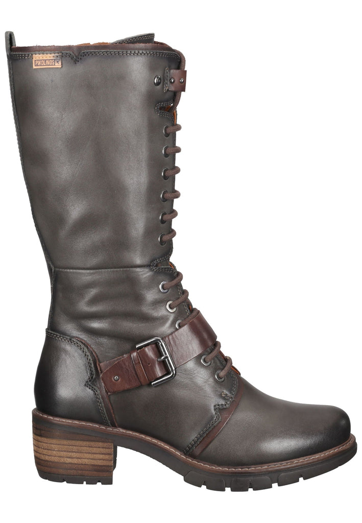 Pikolinos Stiefel Leder Grau