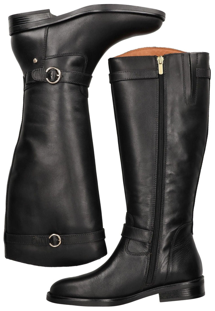 Pikolinos Stiefel Leder Schwarz