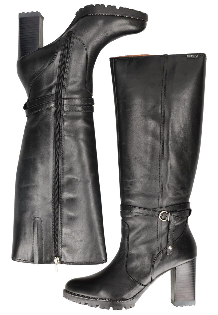Pikolinos Stiefel Leder Schwarz