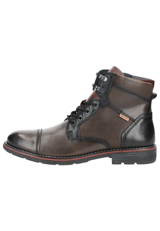 Pikolinos Stiefelette Leder Grün/Schwarz Warmfutter
