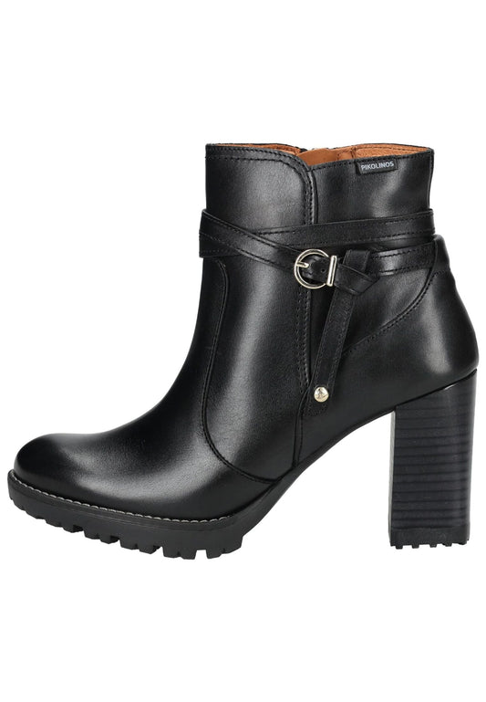 Pikolinos Stiefelette Leder Schwarz/Schwarz