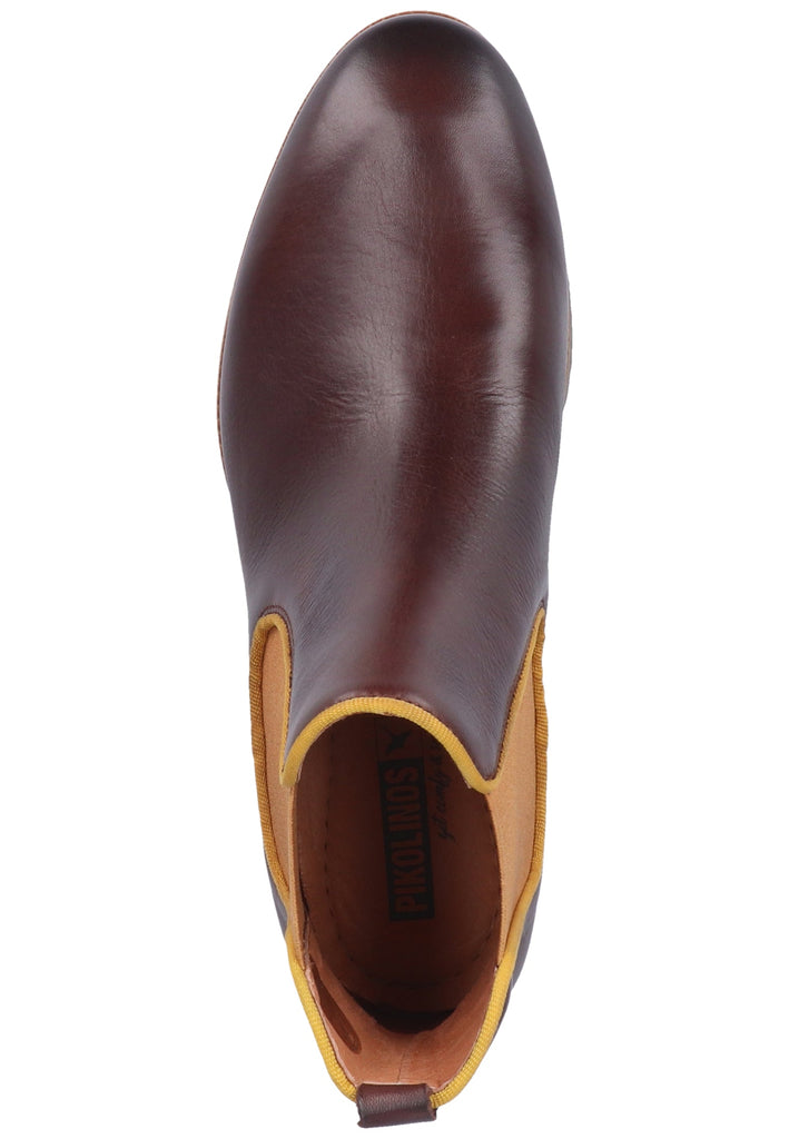 Pikolinos Stiefelette Leder/Textil Braun/Gelb