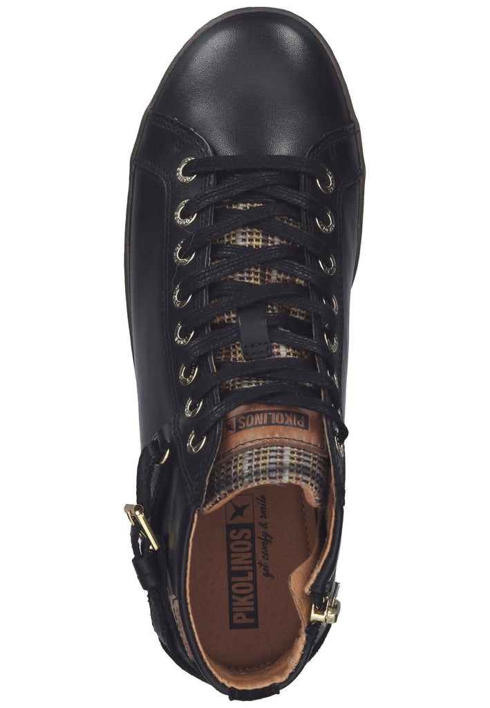 Pikolinos Stiefelette Leder/Textil Schwarz