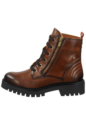 Stiefeletten Pikolinos Stiefelette Leder Braun Warmfutter
