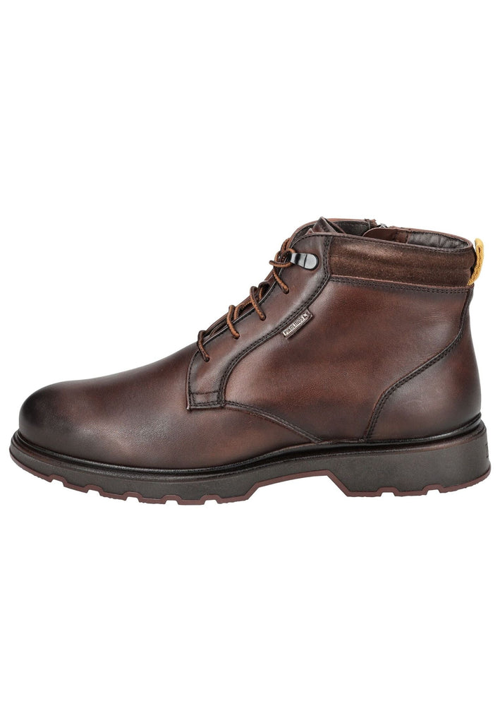 Stiefeletten Pikolinos Stiefelette Leder Dunkelbraun Warmfutter