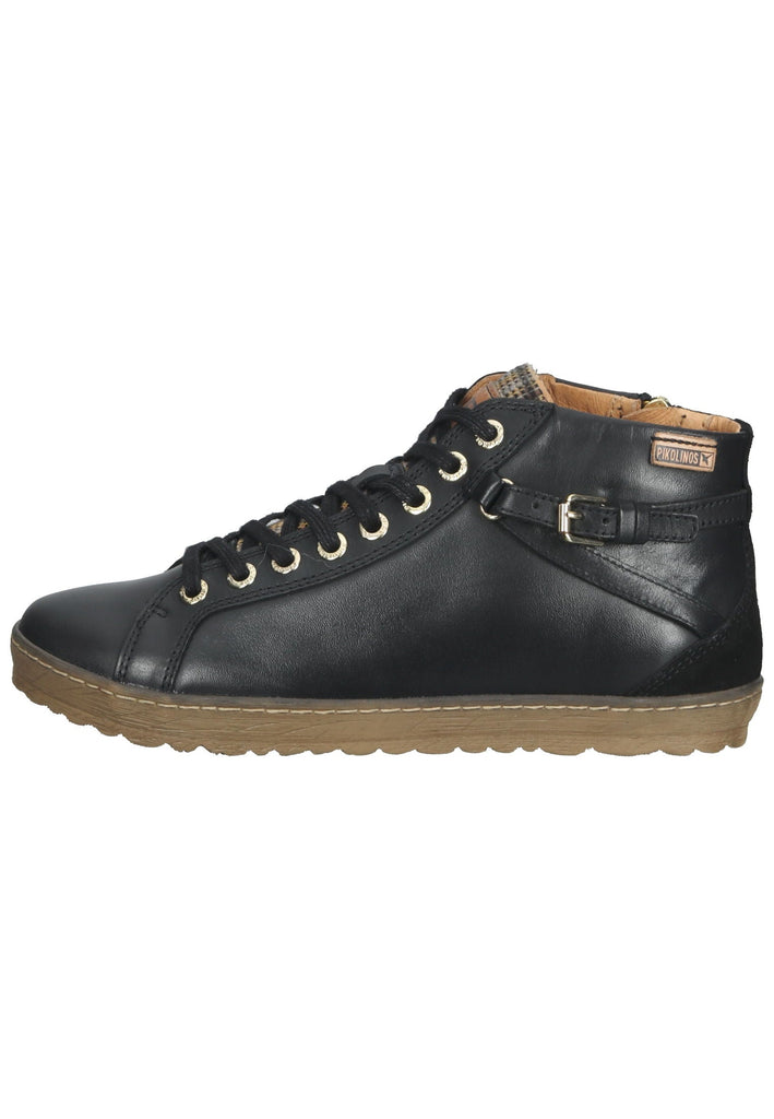 Stiefeletten Pikolinos Stiefelette Leder/Textil Schwarz