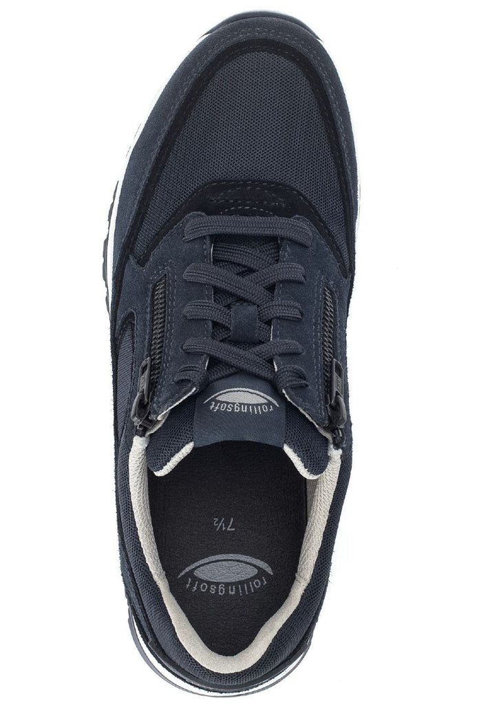 Pius Gabor Sneaker Leder/Textil Blau/Schwarz