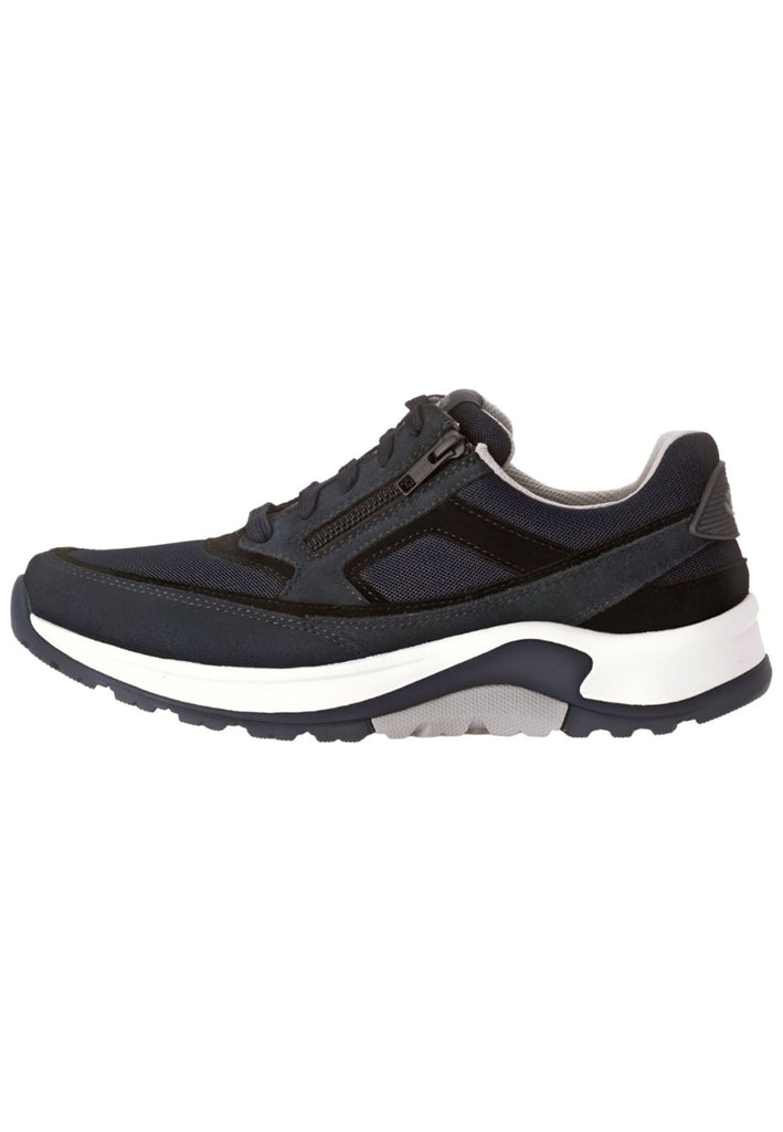 Pius Gabor Sneaker Leder/Textil Blau/Schwarz