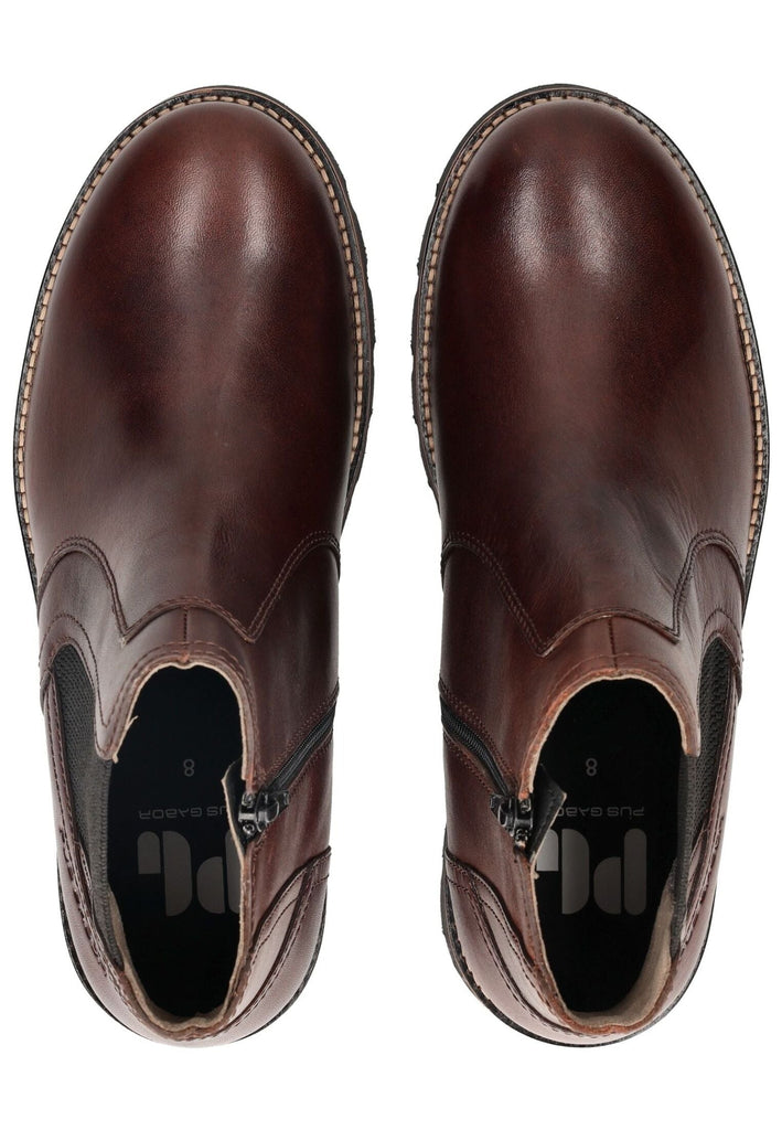 Pius Gabor Stiefelette Glattleder Mahagony