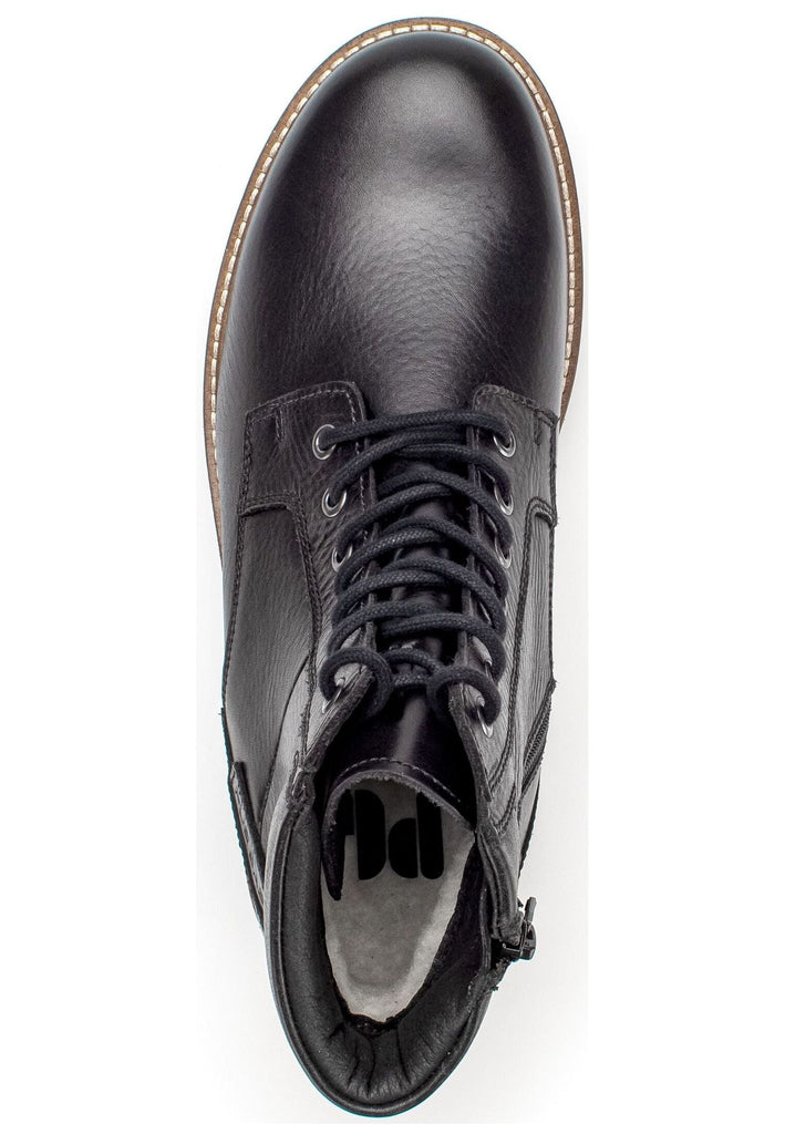 Pius Gabor Stiefelette Leder Schwarz Warmfutter