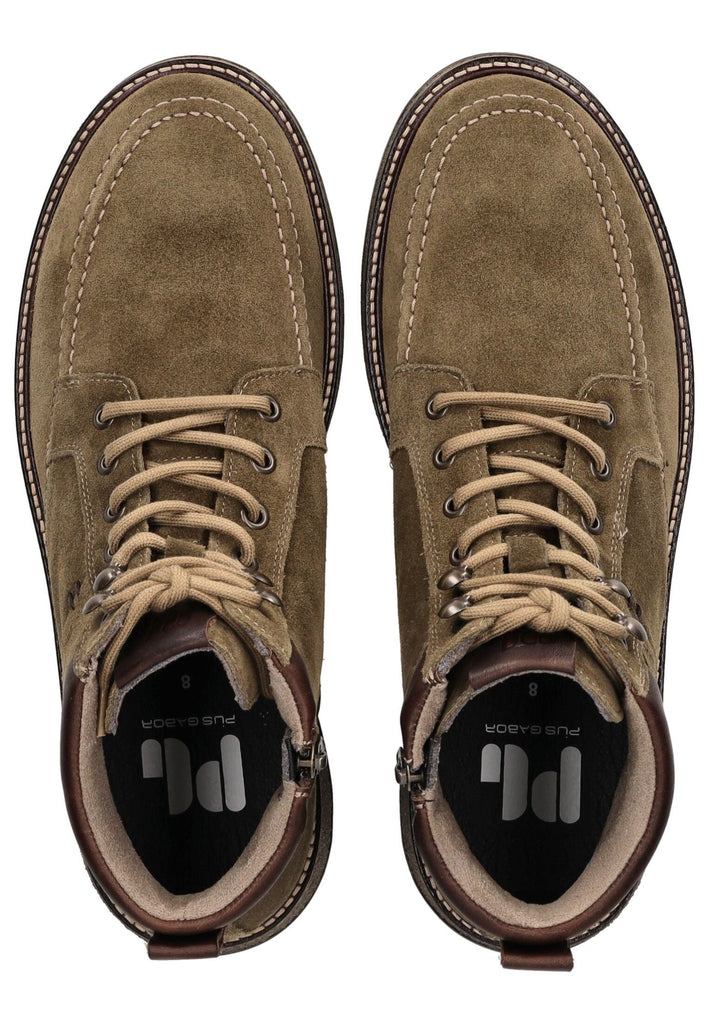 Pius Gabor Stiefelette Veloursleder Grün/Braun