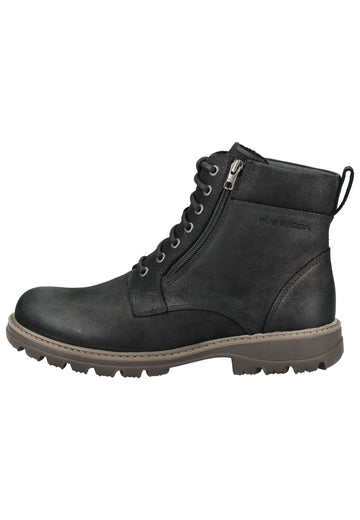 Stiefeletten Pius Gabor Stiefelette Nubukleder Schwarz Warmfutter
