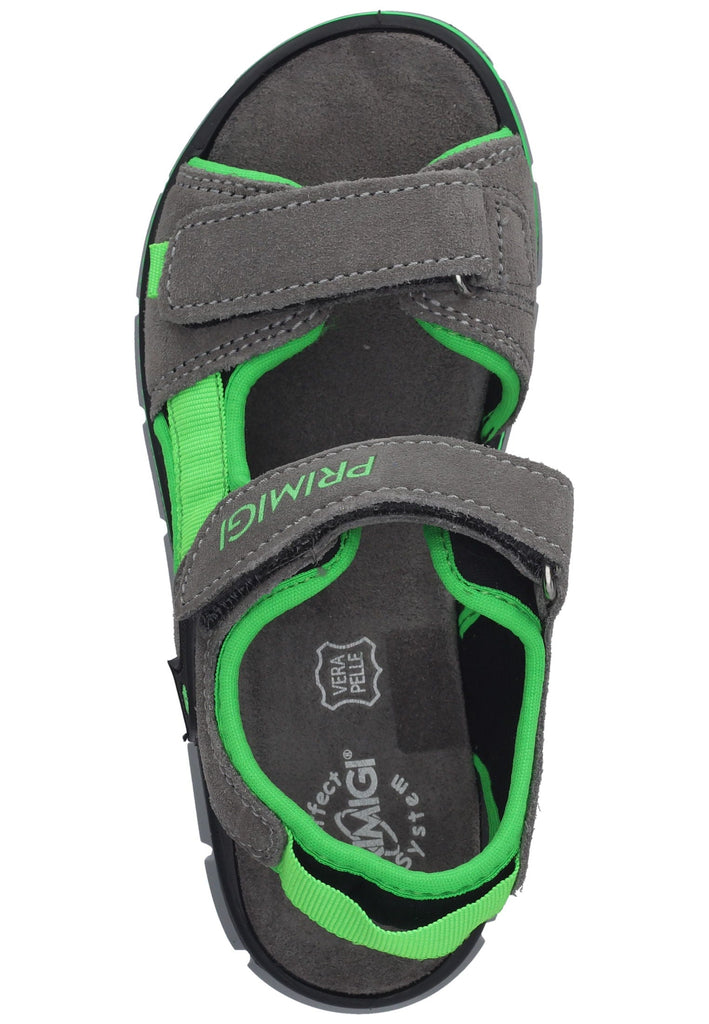 Primigi Sandalen Leder/Textil Grau/Grün