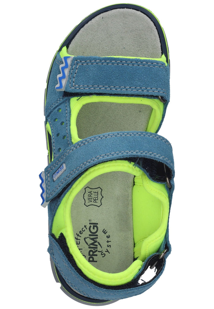 Primigi Sandalen Nubukleder/Textil Blau/Grün