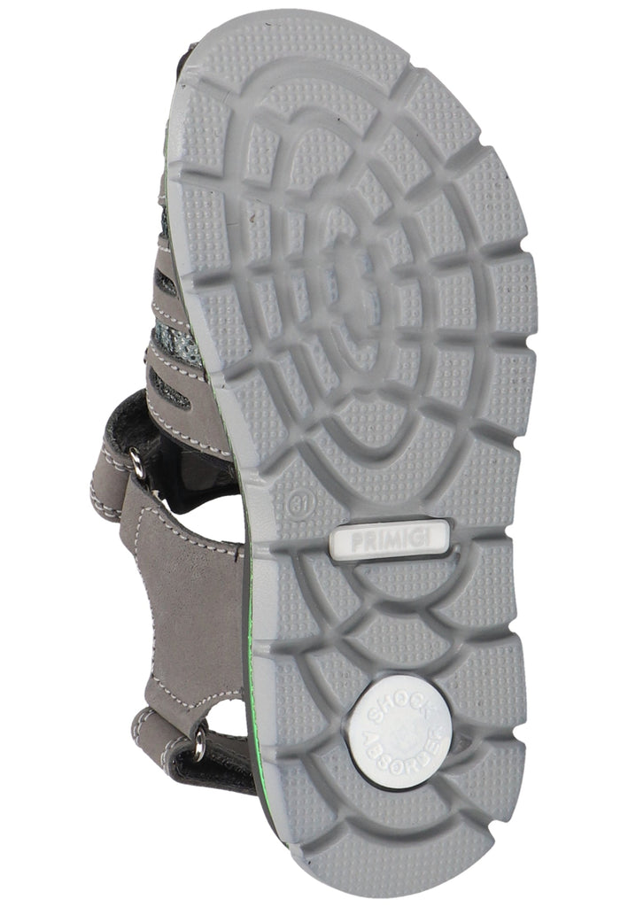 Primigi Sandalen Nubukleder/Textil Grau/Grün