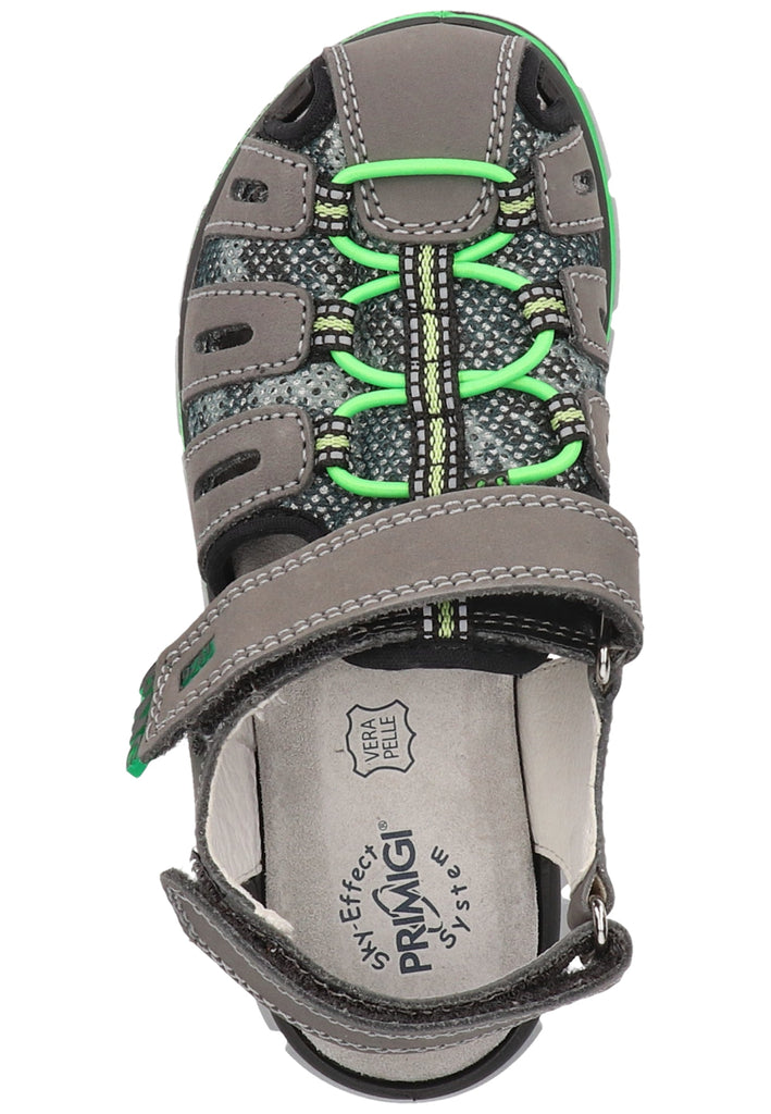 Primigi Sandalen Nubukleder/Textil Grau/Grün