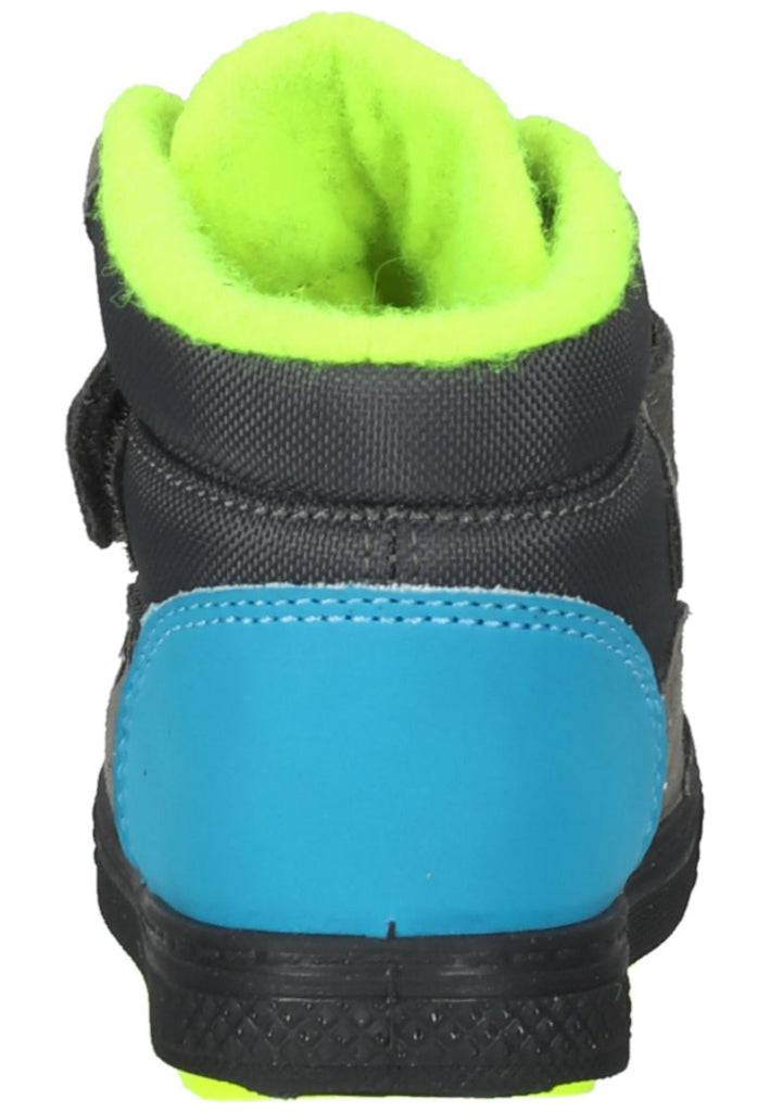 Primigi Sneaker Leder Grau/Gelb Warmfutter