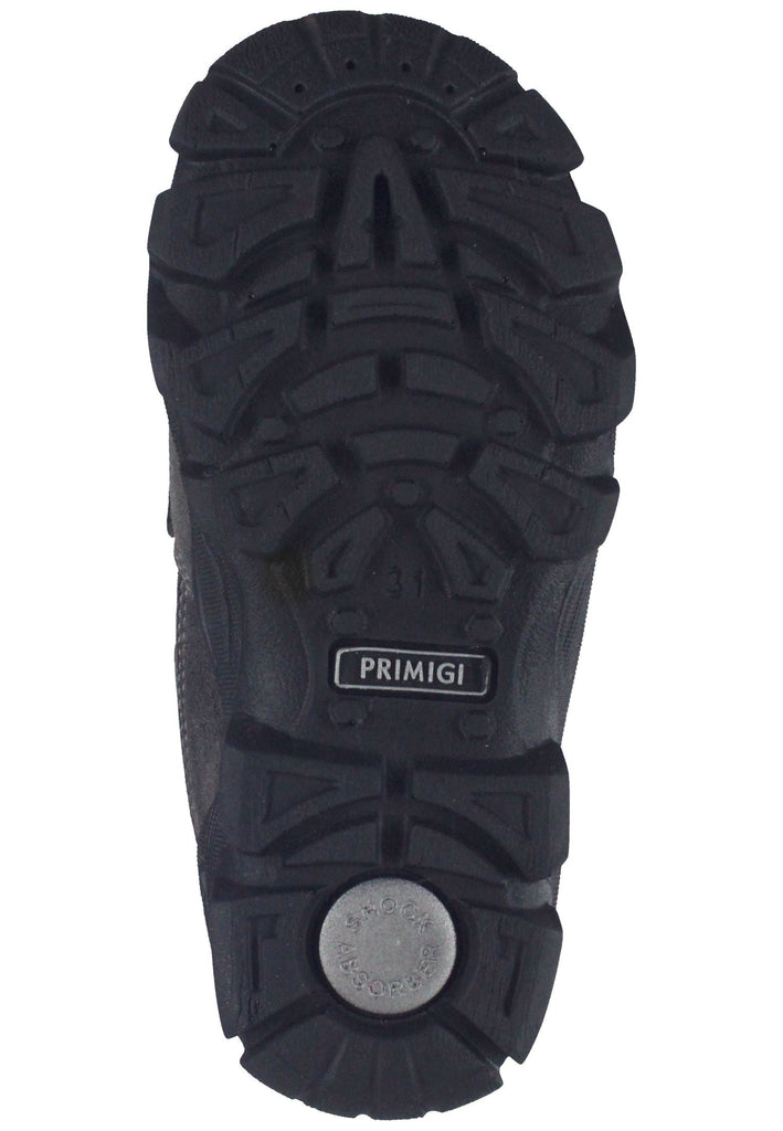 Primigi Sneaker Leder Grau/Schwarz Warmfutter