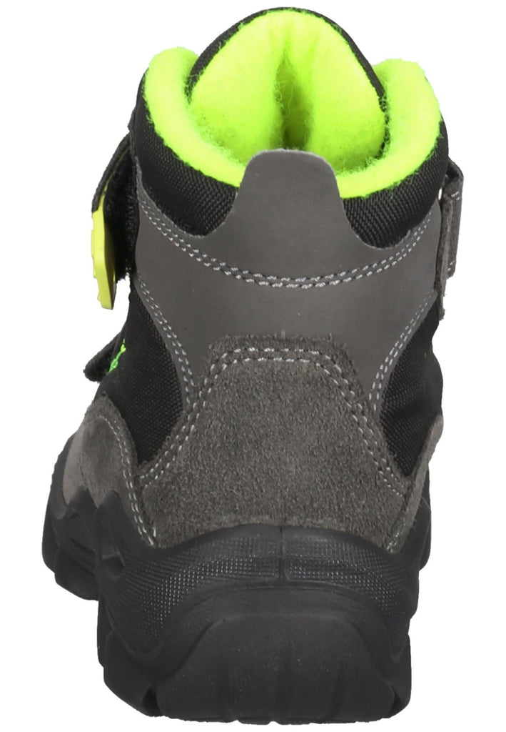 Primigi Sneaker Leder Grau/Schwarz Warmfutter