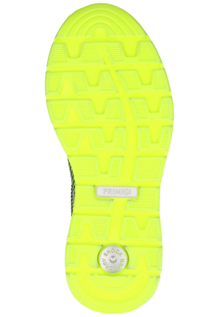 Primigi Sneaker Lederimitat Schwarz/Grün