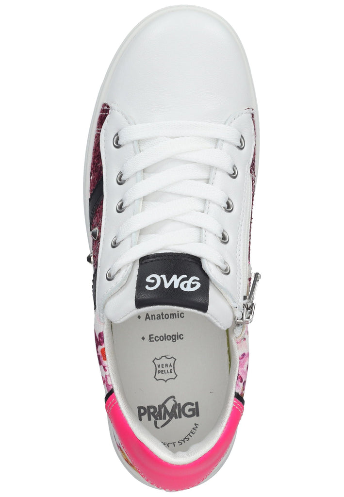 Primigi Sneaker Nappaleder Weiß/Pink