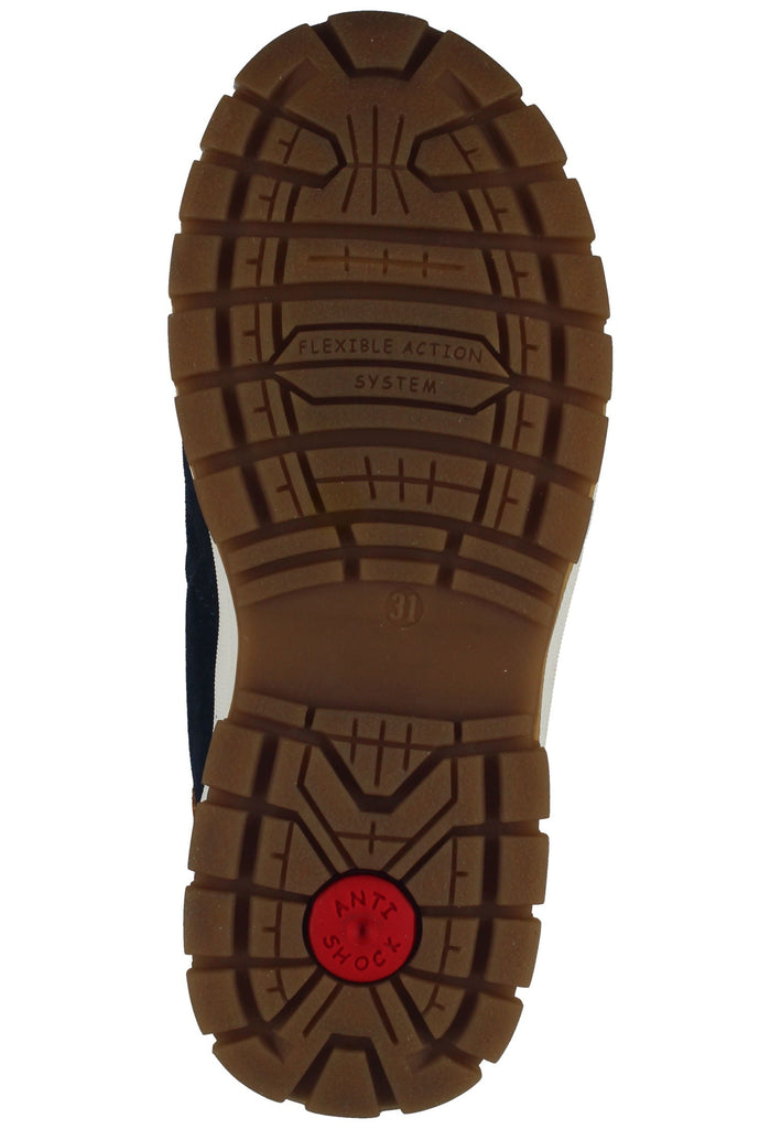 Primigi Stiefel Leder Blau/Braun Warmfutter