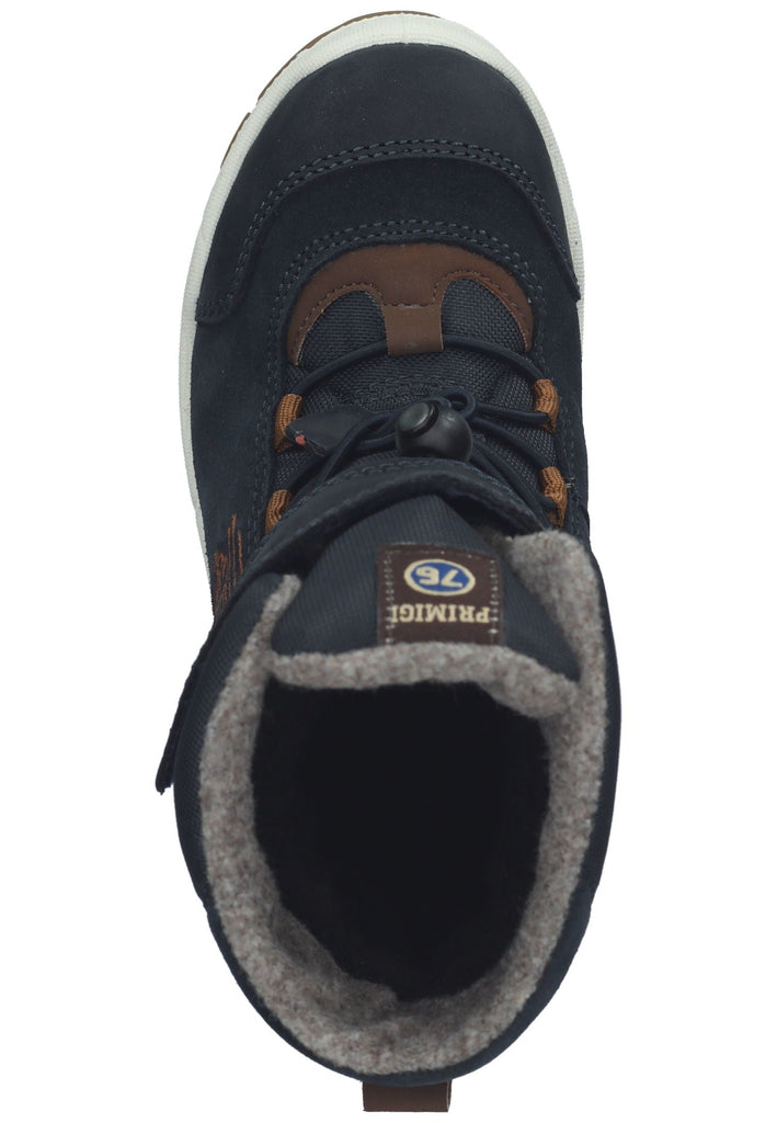 Primigi Stiefel Leder Blau/Braun Warmfutter