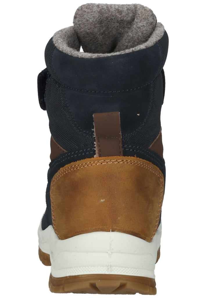 Primigi Stiefel Leder Blau/Braun Warmfutter